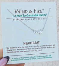 Load image into Gallery viewer, Heartbeat Sterling Silver Dainty Necklace