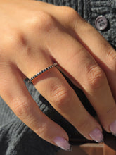 Load image into Gallery viewer, Black Diamond Eternity Band - 14K White Gold