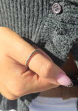 Load image into Gallery viewer, Black Diamond Eternity Band - 14K White Gold