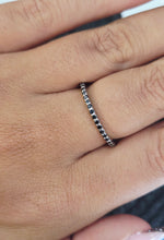Load image into Gallery viewer, Black Diamond Eternity Band - 14K White Gold
