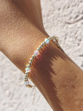 Load image into Gallery viewer, "Mini Italian Horn or Cornicello" with AB Accents Beaded Bracelet - Our Whole Heart