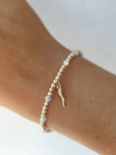 Load image into Gallery viewer, "Mini Italian Horn or Cornicello" with AB Accents Beaded Bracelet - Our Whole Heart