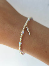 Load image into Gallery viewer, "Mini Italian Horn or Cornicello" with AB Accents Beaded Bracelet - Our Whole Heart