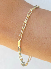 Load image into Gallery viewer, 7" Paperclip Bracelet - Gold Plated Sterling Silver