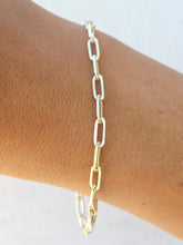 Load image into Gallery viewer, 7" Paperclip Bracelet - Gold Plated Sterling Silver