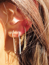 Load image into Gallery viewer, Diamond &amp; Chain Huggie Earring - 14K