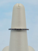 Load image into Gallery viewer, Black Diamond Eternity Band - 14K White Gold