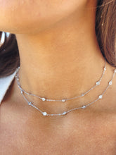 Load image into Gallery viewer, 32" CZ By the Yard Necklace - Sterling Silver