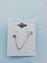 Load image into Gallery viewer, Double Piercing Star Stud Earring