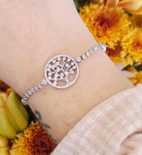 Load image into Gallery viewer, Tree of Life Bolo Adjustable Bracelet - Sterling Silver