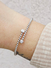 Load image into Gallery viewer, Bypass Diamond Bangle - 14K White Gold