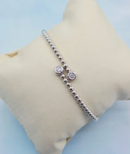 Load image into Gallery viewer, Bypass Diamond Bangle - 14K White Gold