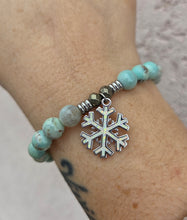 Load image into Gallery viewer, "Snowflake" Opal Charm Bracelet - TJazelle Holiday Collection