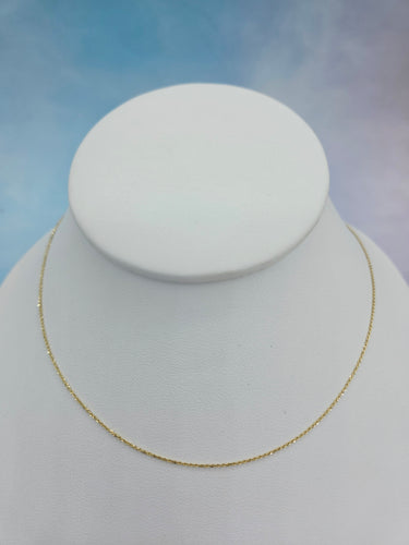 16” Classic Cable Chain - 14K Yellow Gold