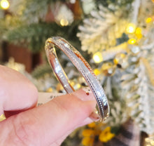 Load image into Gallery viewer, Beaded Edge Baby Bangle Bracelet -Sterling Silver