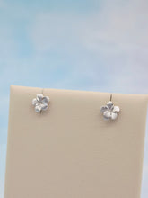 Load image into Gallery viewer, Flower Stud Screw Back Earrings - Sterling Silver