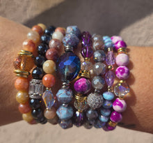 Load image into Gallery viewer, Adley on Mystic Hematite Beaded Bracelet - Stash