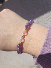 Load image into Gallery viewer, Ivy Amethyst Beaded Bracelet - Stash
