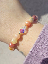 Load image into Gallery viewer, Bethaney on Mystic Flower Jade Beaded Bracelet - Stash