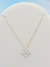 Load image into Gallery viewer, Mother of Pearl Flower Necklace - 14K Yellow Gold