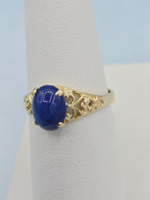 Load image into Gallery viewer, Blue Star Sapphire Ring - 14K Yellow Gold