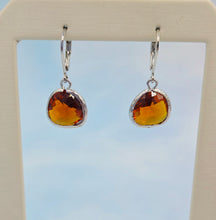 Load image into Gallery viewer, Colorado Topaz  - Mini Teardrop Gemstone Leverback Earrings