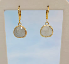 Load image into Gallery viewer, Labradorite - Mini Teardrop Gemstone Leverback Earrings