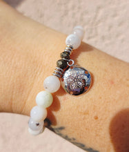 Load image into Gallery viewer, "CZ Sand Dollar" Charm Bracelet - Sterling Silver TJazelle