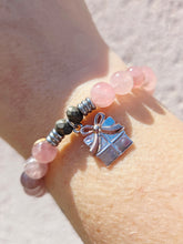 Load image into Gallery viewer, "Present" Silver &amp; Rose Gold Charm Bracelet  - TJazelle