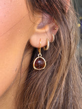 Load image into Gallery viewer, Colorado Topaz  - Mini Teardrop Gemstone Leverback Earrings