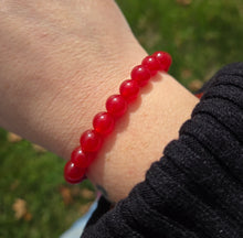 Load image into Gallery viewer, Red Agate Stacker - TJazelle Holiday Limited Edition