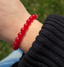 Load image into Gallery viewer, Red Agate Stacker - TJazelle Holiday Limited Edition
