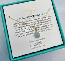 Load image into Gallery viewer, Tranquil Waters Aquamarine Necklace - TJazelle