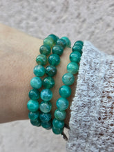 Load image into Gallery viewer, "Fortune" Green Fire Agate Stacker - TJazelle