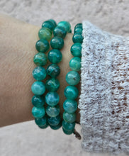 Load image into Gallery viewer, "Fortune" Green Fire Agate Stacker - TJazelle