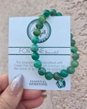 Load image into Gallery viewer, "Fortune" Green Fire Agate Stacker - TJazelle