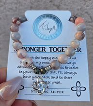 Load image into Gallery viewer, "Stronger Together" Silver Charm Bracelet - TJazelle