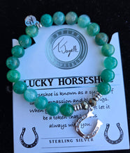 Load image into Gallery viewer, Lucky Horseshoe CZ Charm Bracelet - TJazelle