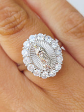 Load image into Gallery viewer, Mother Mary w/CZ Ring-Sterling Silver