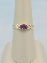 Load image into Gallery viewer, Ruby Estate Ring - 10k Yellow Gold - Estate
