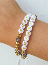 Load image into Gallery viewer, Thankful on Moonlit Amethyst Beaded Bracelet - Elena Michele