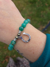 Load image into Gallery viewer, Lucky Horseshoe CZ Charm Bracelet - TJazelle
