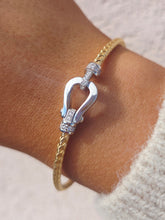 Load image into Gallery viewer, *New* Limited Petite Italian Buckle Hook Bangle Bracelets - Sterling Silver