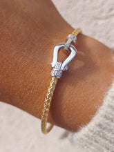 Load image into Gallery viewer, *New* Limited Petite Italian Buckle Hook Bangle Bracelets - Sterling Silver
