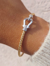 Load image into Gallery viewer, *New* Limited Petite Italian Buckle Hook Bangle Bracelets - Sterling Silver