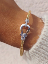 Load image into Gallery viewer, *New* Limited Petite Italian Buckle Hook Bangle Bracelets - Sterling Silver