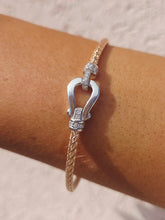 Load image into Gallery viewer, *New* Limited Petite Italian Buckle Hook Bangle Bracelets - Sterling Silver