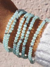 Load image into Gallery viewer, Powder Blue AB with Silver Accents - Crystal Stacker