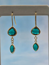 Load image into Gallery viewer, Emerald French Hook Earrings *Limited Edition*