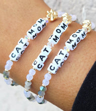 Load image into Gallery viewer, Cat Mom with Paw Bracelet - Little Words Project